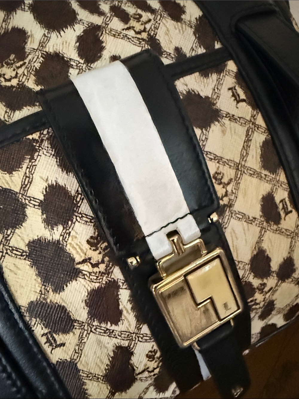 RARE L.A.M.B. by Gwen Stefani Leopard Print Shoulder Bag Tote - Picture 3 of 14
